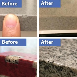Clear - Quartz Countertop Repair Kit - Granite Repair Kit - Upgraded Chip Repair Kit for Quartz, Granite, Marble, Corian, Porcelain, Acrylic, Edge Chips and More - HIMG Surface Repair