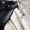 Gosknor 2pcs Cute Star Moon Keychains, Y2k Star Key Chain
