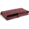 styleBREAKER fold-over clutch in suede look with zip, 3-in-1 bag,
