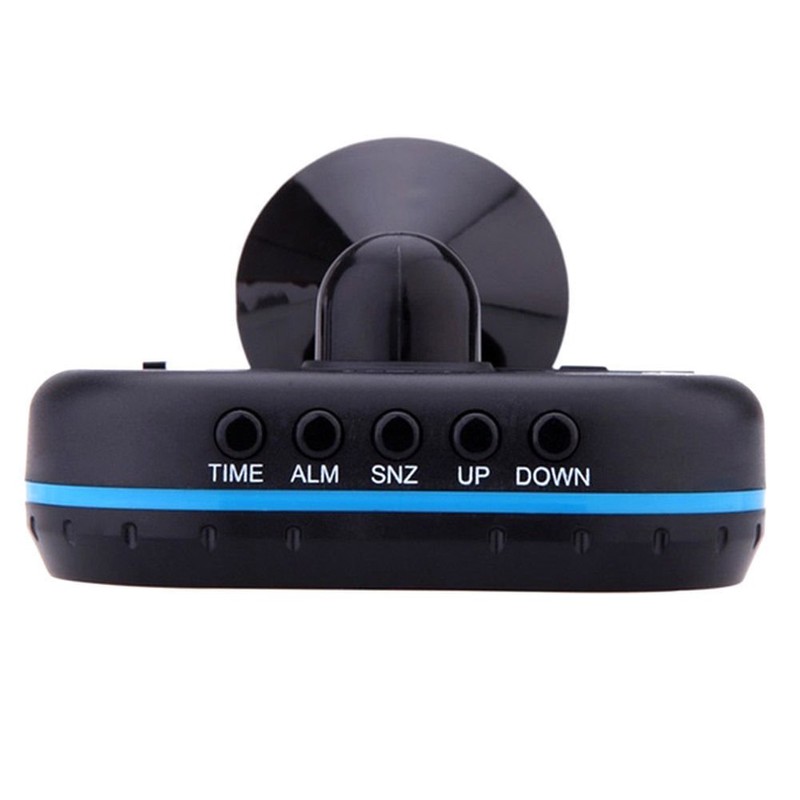 Riloer Multifunctional Car Clock LCD Display Thermometer Alarm Clock 12-24V