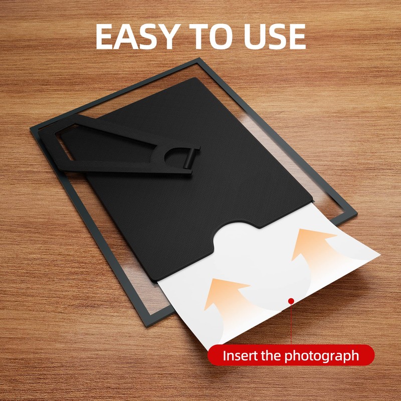 Komimaci 5x7 Picture Frames - Glass Photo Frame for Tabletop/Desktop