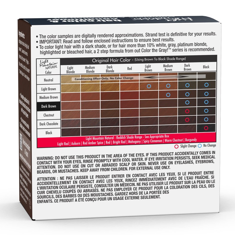 Light Mountain Henna Hair Color & Conditioner - Dark Brown