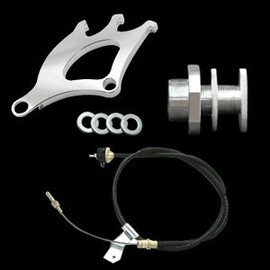 UPR 1979-1995 Mustang Clutch Cable, Quadrant & Firewall Adjuster Kit