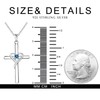 AmorAime 925 Sterling Silver Cross Necklace for Women Men 5A