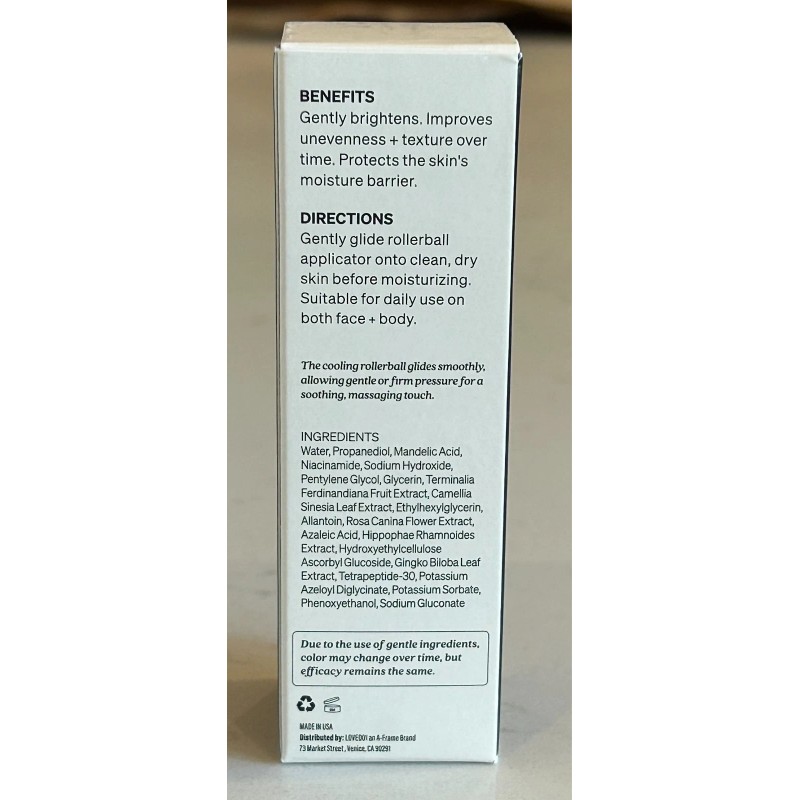 Loved01 Brightening Serum Anti-Aging Enhances Skin Tone & Texture 1oz/29mL