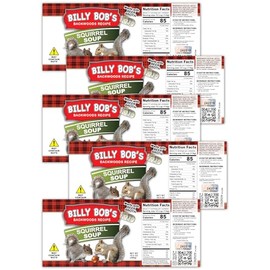 Redneck Squirrel Novelty Soup Can Labels - FUNNY Joke Gift or Prank - Party Decorations, Supplies and Favors - Birthday, Xmas Stocking Stuffer, White Elephant Party, Secret Santa