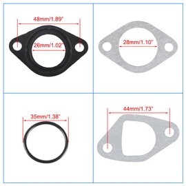 CMIYETO 26mm Carburetor Gaskets Intake Manifold Gasket for VM22 110cc 125cc 140cc 150cc 196cc 212cc Pit Bike Dirt Bike Motorcycle Quad ATV Go Kart Buggy Honda Lifan YX Zongshen Apollo Atomic CRF70