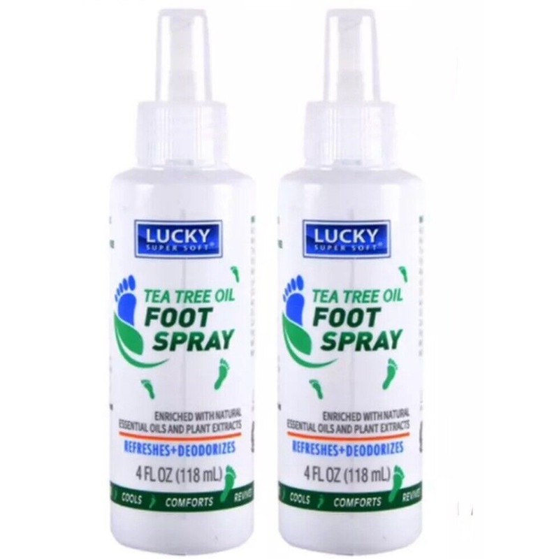 Lucky Super Soft 2x Natural Foot Spray Odor Eliminator Athlete