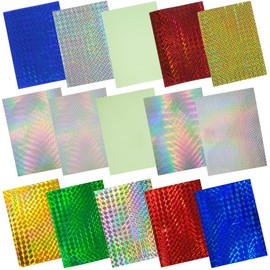 Fishing Lures Sticker 15pcs Adhesive Laser Flash Lure Tape for Fishing Lure Making DIY Crafts Metal Jigs Lures Hard Bait Fishing Lures Tackle