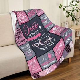vxdrzgt Medical Student Gifts - Gifts for Medical Students - Best Med School Student Gifts - Med Student Gift for Women Throw Blanket 60" x 50"