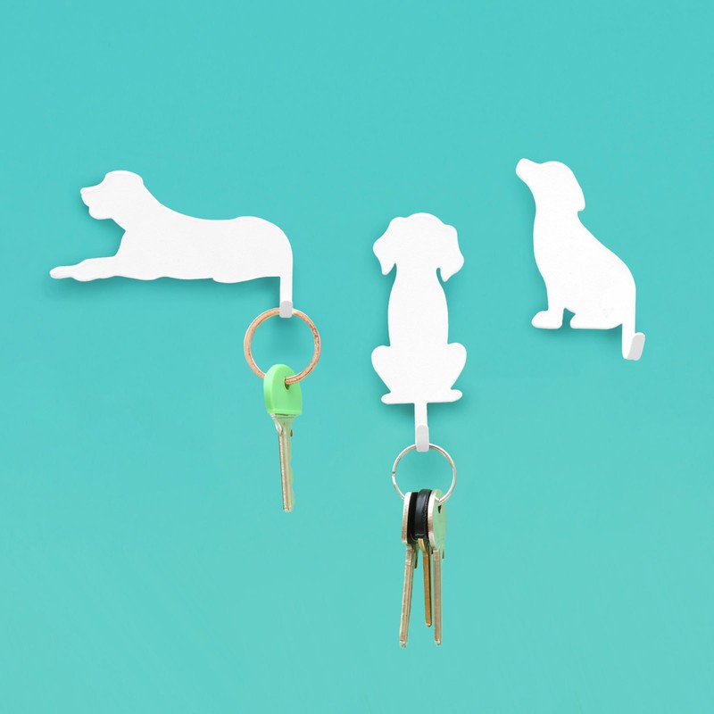 Suck UK Dog Hooks | Dog Keyholders | Novelty Gift