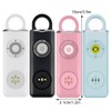 AIXXCUVQ Defense Alarm Keychains Type-C Charging Protection Loud Sound ABS