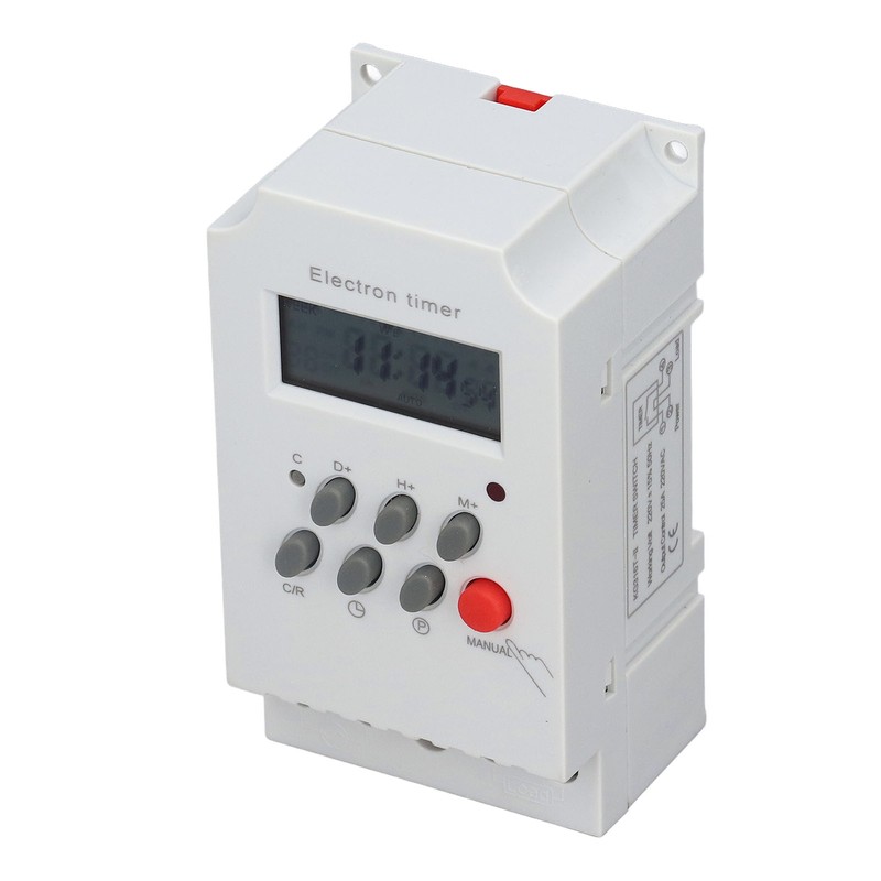Electronic Timer Switch DIN Rail LCD Microcomputer Electron Intelligent Controller