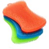 OstWony 3PCS Silicone Dish Sponges – Food-Grade, Multi-Purpose & Gentle