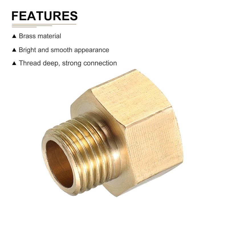 DTGN G1/4 Male x G3/8 Female Brass Threaded Pipe Fitting