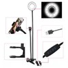 Coret Selfie Ring Light with Moible Phone & Webcam Holder,