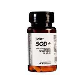 SOD+ Superóxido Dismutasa 60 Cápsulas PADN | Antioxidante Natural para Piel | Reduce Estrés Oxidativo | Mejora la Calidad de Sueño | Refuerzo de Las Defensas del Cuerpo