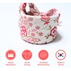 Arumary - Bandanas suaves de algodón y viscosa floral, envoltura