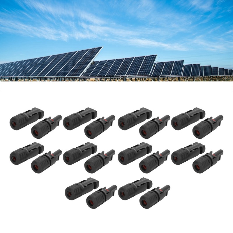 10 Sets Solar Panel Connector IP67 Waterproof Photovoltaic Cable Male