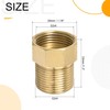 MECCANIXITY Brass Check Valve, G3/4 Male Female Thread 30x33mm Outward
