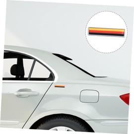 STOBAZA 2pcs Car Metal Decorative Stickers Creative National Flag Decals for Door and Vehicle Durable with Excellent Workmanship Vivid Design for Personalization and Easy Application