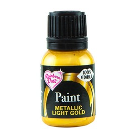 Rainbow Dust Metallic Food Paint Metallic Light Gold