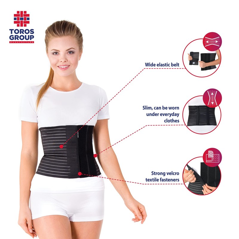 Atmungsaktiv Postpartum Gürtel/Postoperative Binder Bauch Band Elastische 24 cm X-Small