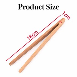 12pcs Sweet Tongs Wood Toast Tongs Bamboo Kitchen Tongs for Cooking Tea Utensil Sugar Bamboo Salad Tongs Kongfu Tea Wooden Tea Clip Food Tea Tweezer