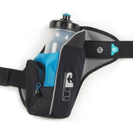 Ultimate Performance UP Men's High Force II Hydration Bottle Belt-Black/Blue, One Size