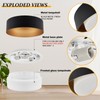 Goomavi Modern Flush Mount Ceiling Lights,Minimalist 12.5IN Round Close to