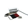 Guyker Guitar Tremolo Bridge with Brass Roller Saddle String Space