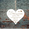Heart Sign Engraved with Saying "Wir haben die Beste Schwiegertochter"
