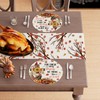 XCHI Thanksgiving Cross Turkey Fall Round Placemats Set of 4
