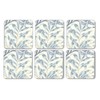 Portmeirion Home & Gifts Willow Bough Blue Coasters S/6 (s), Fabric, Multi-Coloured