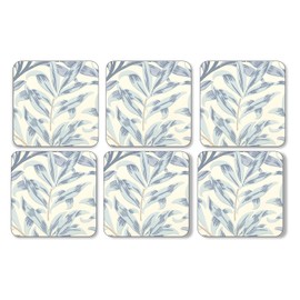 Portmeirion Home & Gifts Willow Bough Blue Coasters S/6 (s), Fabric, Multi-Coloured