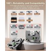 MarkDomain Laminated 0.47" White Label Tape Replacement for Brother TZe-231