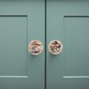 JamJam Set of 8 1.8" Wooden Wild Mushroom Farmhouse Cabinet