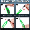 TIFICAL 42 Pack Box Cutter Retractable, 9MM Snap-Off Blade Utility