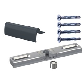 NAJDER Window Balcony Handle with Moving Latch, Corrosion Resistant, Anodized with Aluminum, with Fixing Screws, Set, Premium Quality (Color : Ral.7016)