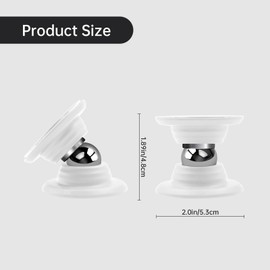 Magnetic Door Holder for RV, Magnetic RV Door Stopper, Strong Magnetic Baggage Door Catch Latch for RV, Camper, Travel Trailer, Motor Home, Boat Compartments, Cargo (White)