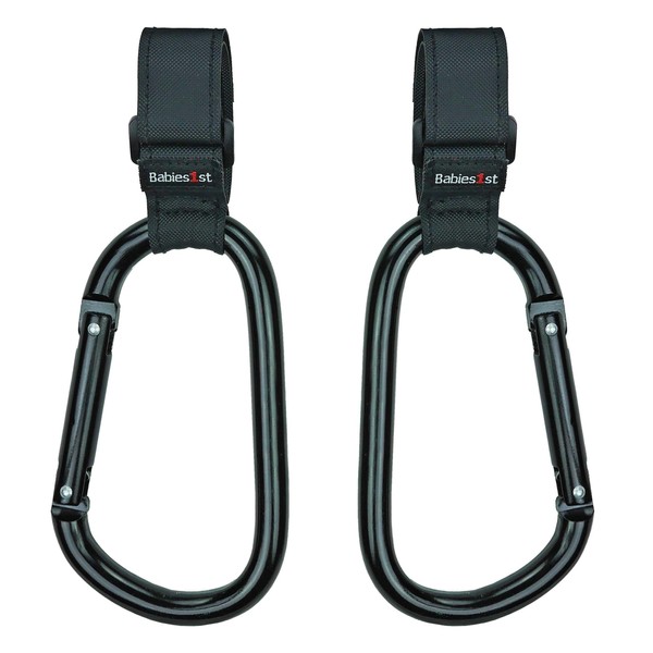 Babies1st Oversize Pram Hook with Non-Slip Velcro Closure, 14 cm,