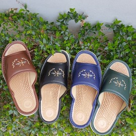 unisex office Acupressure Slippers Navy/L