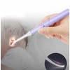 光る耳かき LED ライト付き ピンセット USB 充電式 みみかき ステンレス製 照明付き 耳掃除