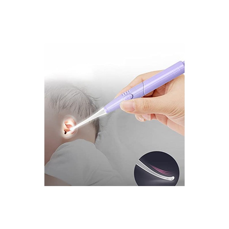 光る耳かき LED ライト付き ピンセット USB 充電式 みみかき ステンレス製 照明付き 耳掃除