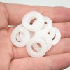 AIMUNOK 660 Pieces 8 Sizes White Nylon Washers Assortment Kit,