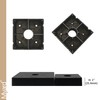PBP Myard 4x4 Post Base Plate for Wood Post, Anti-UV