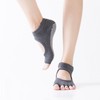 Home Training Yoga Pilates Non-slip Socks Toe Charcoal