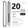 NIUBGONER 20" Chainsaw Guide Bar and Chain,Replacement Chainsaw Guide Bar