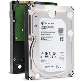 Seagate Enterprise Capacity 3.5 HDD 6TB 7200 RPM 512e SATA 6Gb/s 128MB-Cache 3.5-Inch Hard Disk Drive - ST6000NM0024 (Renewed)