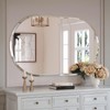 Brightify Oval Bathroom Mirrors for Over Sink, 24x40 Frameless Bathroom